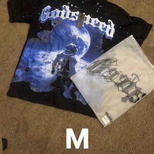 Godspeed Astronaut Graphic Tee - Black and Blue